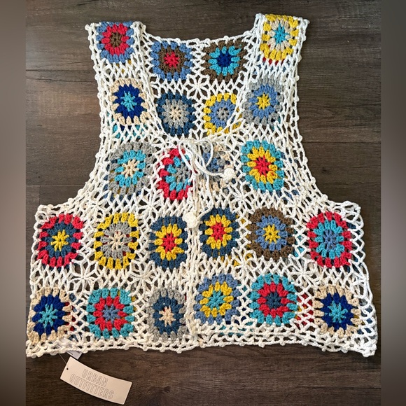 Urban Outfitters Tops - Urban Outfitters Crochet Sweater Vest